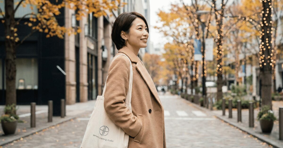 コートの季節こそ姿勢が印象を変える—背中が整うと一日が軽い