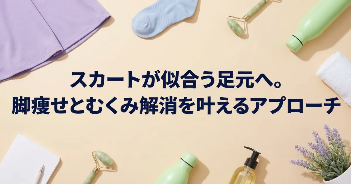 スカートが似合う足元へ。脚痩せとむくみ解消を叶えるアプローチ