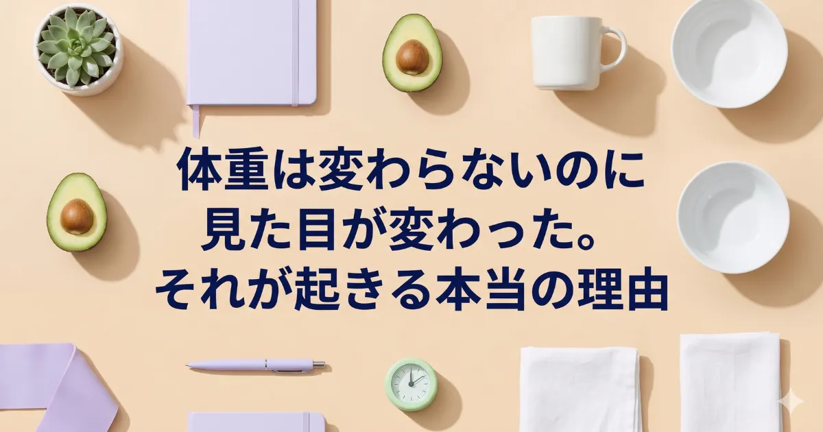 体重は変わらないのに見た目が変わった。それが起きる本当の理由